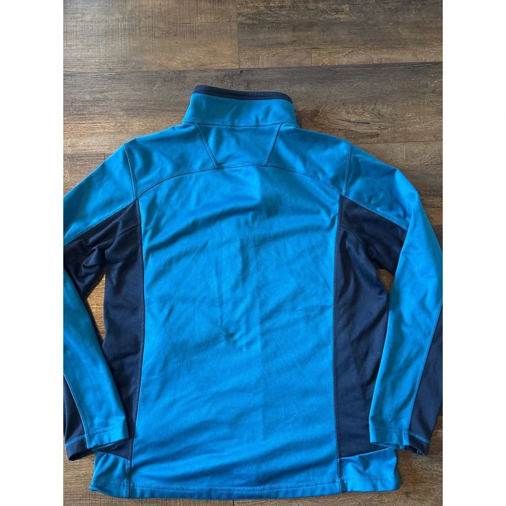 The North Face Mens Flux Power Stretch Full Zip Fleece Jacket Blue Navy L
